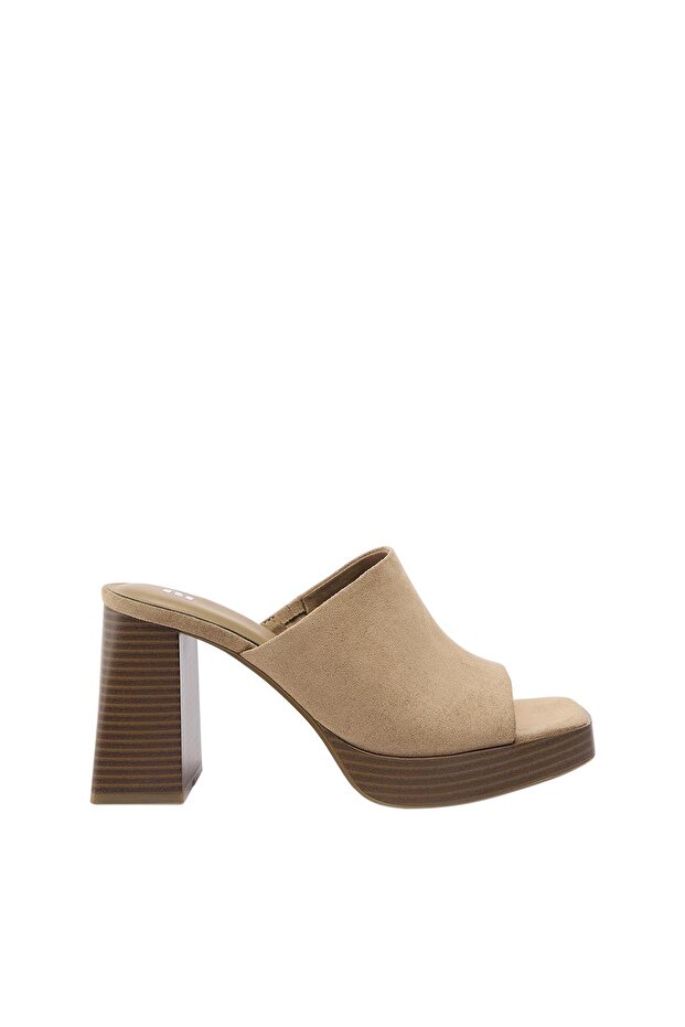 Ahşap topuklu sabo - 2