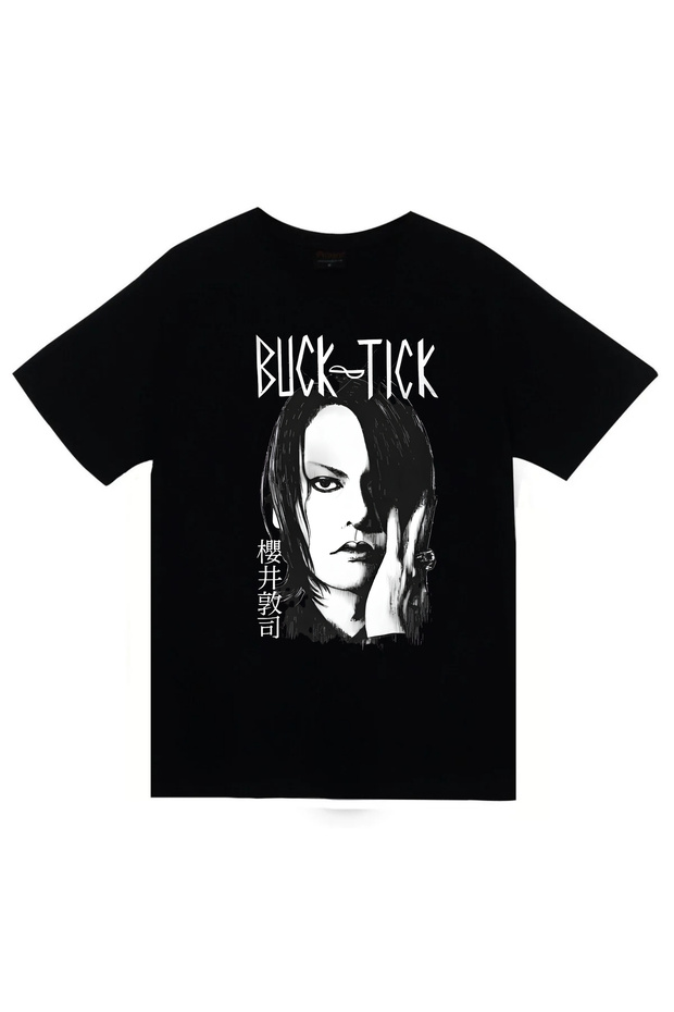 Buck Tick - Music Group - Atsushi Sakurai Printed Unisex 100% Cotton Black T-Shirt