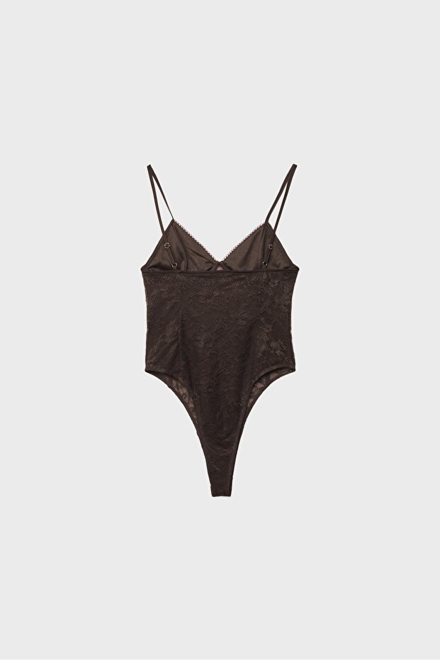 Dantel askılı body - 7