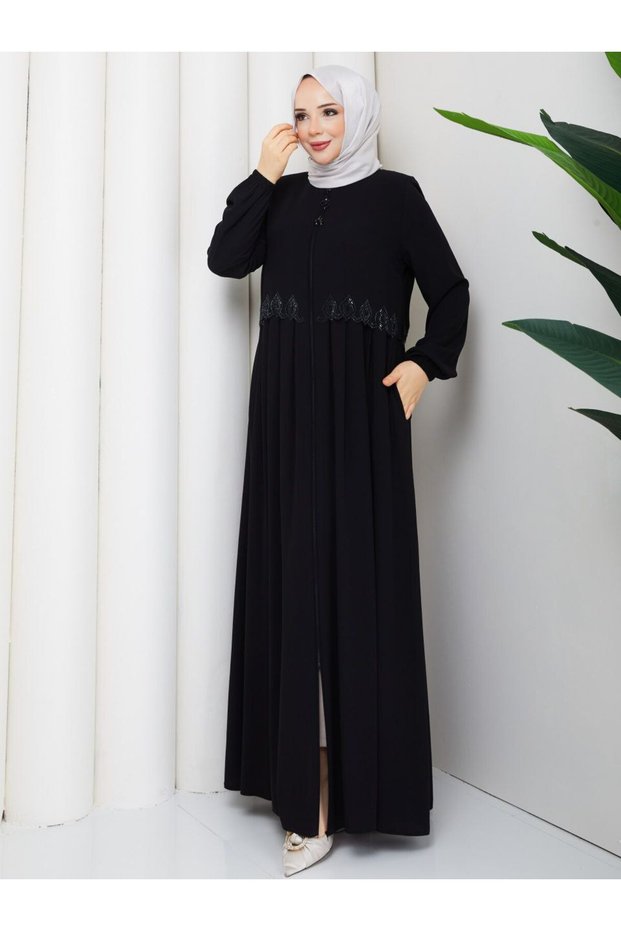 New Season Gorgeous Rabi̇a Kr Crepe High Quality Ferace