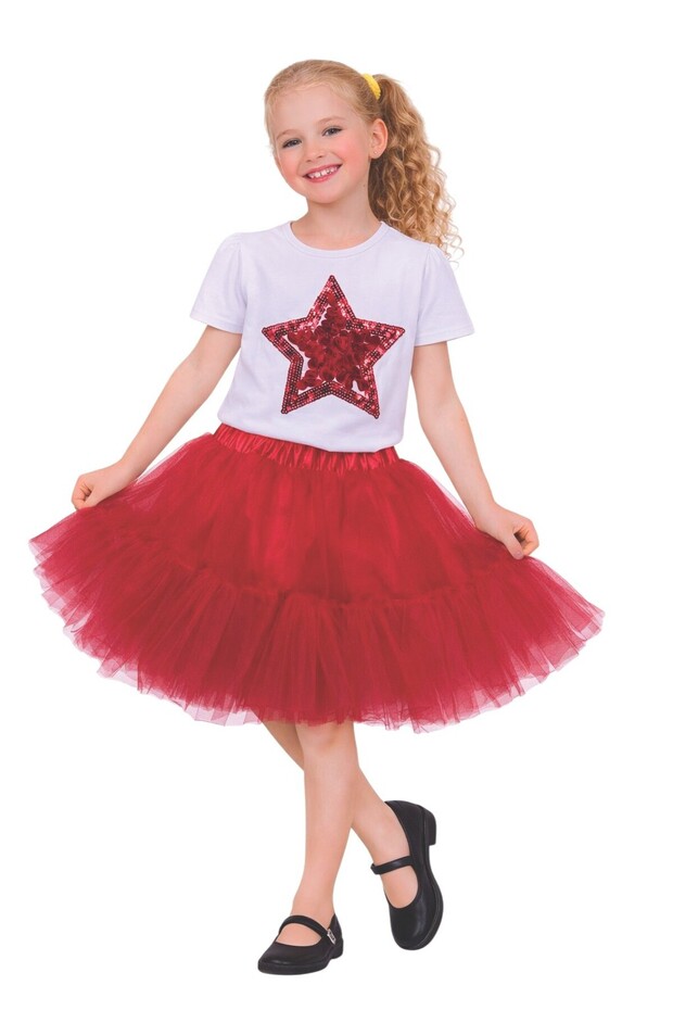 23 April Show Outfit Girls' Skirt T-Shirt Set A039