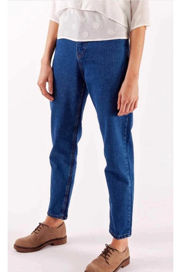 New Season Women's Dark Blue Boyfriend Jeans