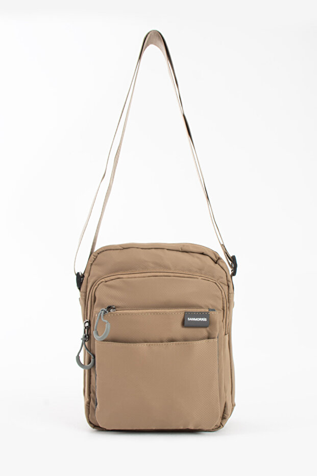 Sanmorris Unisex Multi-Compartment Water-Resistant Parachute Fabric Crossbody Bag