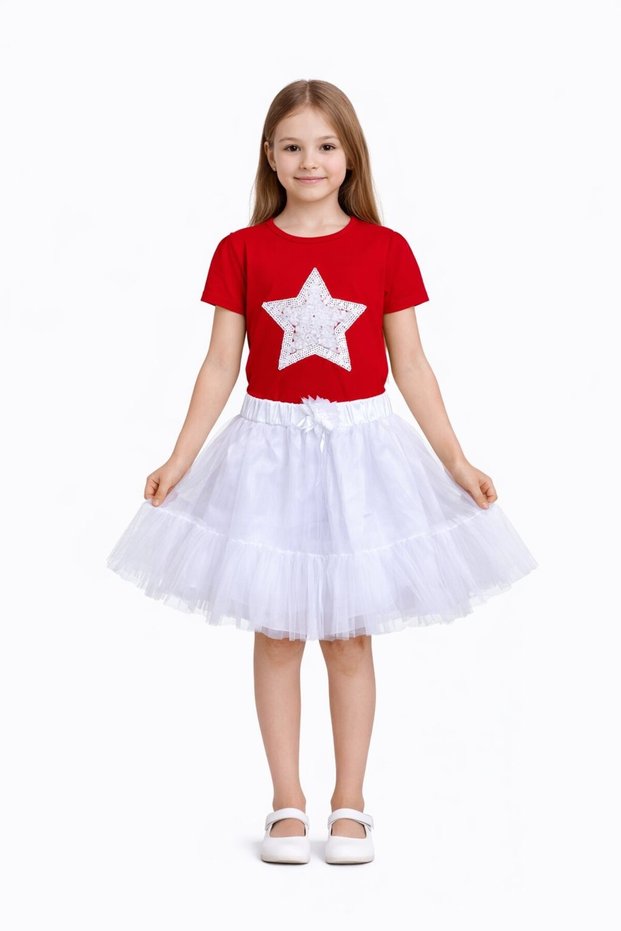 23 April Show Outfit Girls' Skirted T-Shirt Set