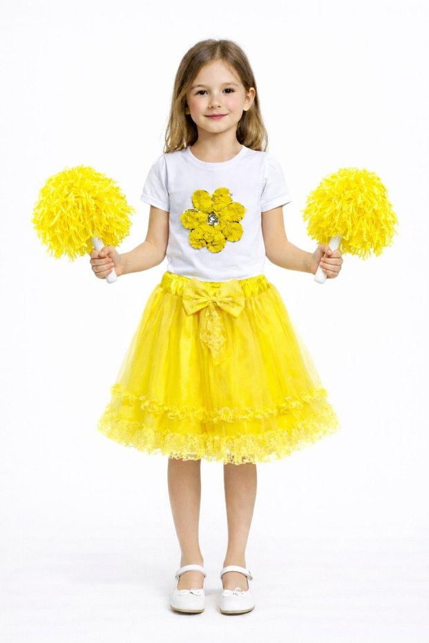 23Rd April Show Outfit Girls' Skirt T-Shirt Set A089