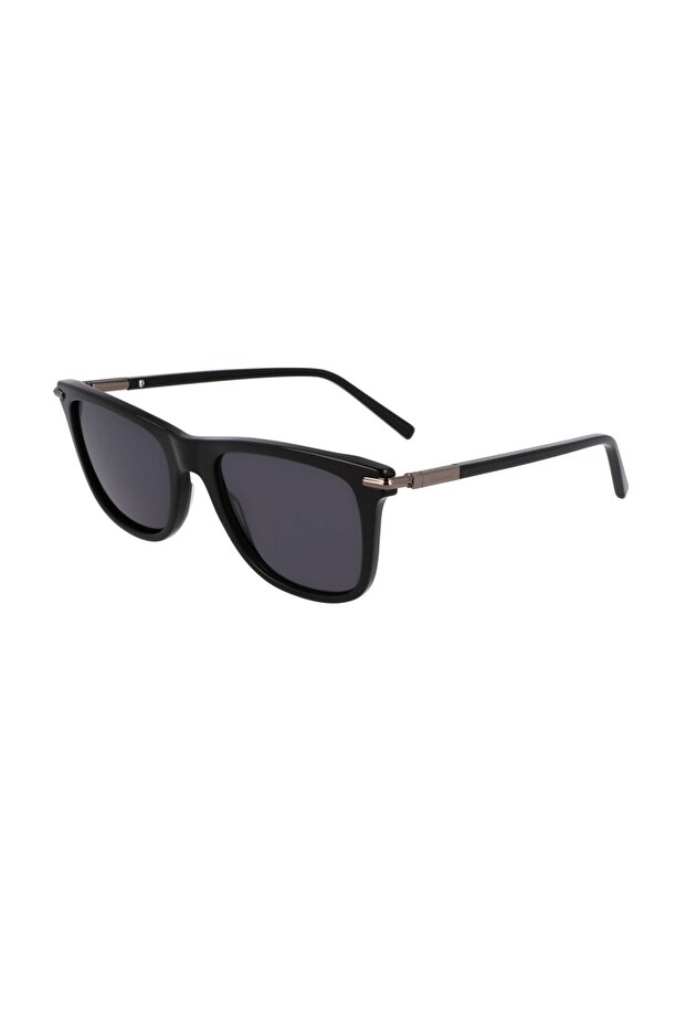 Sf 2028S 001 54 Unisex Rectangular Black Bone Sunglasses