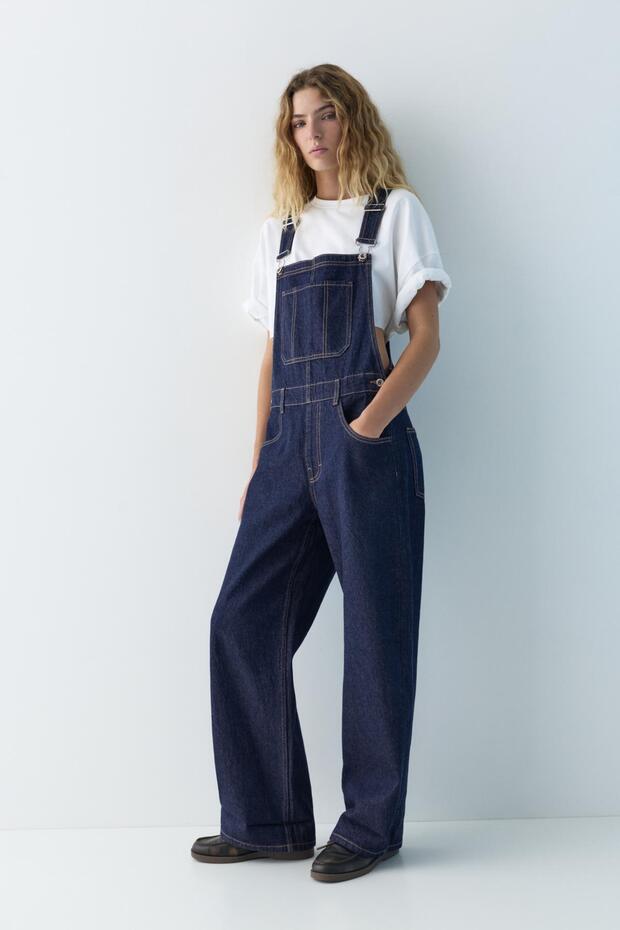 Uzun denim tulum - 2