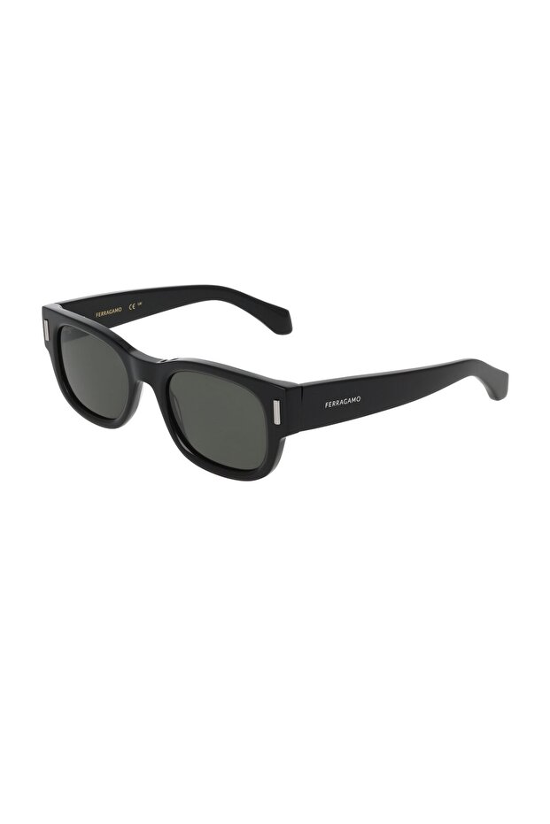 Sf 2064se 001 51 unisex rectangle black bone sunglasses