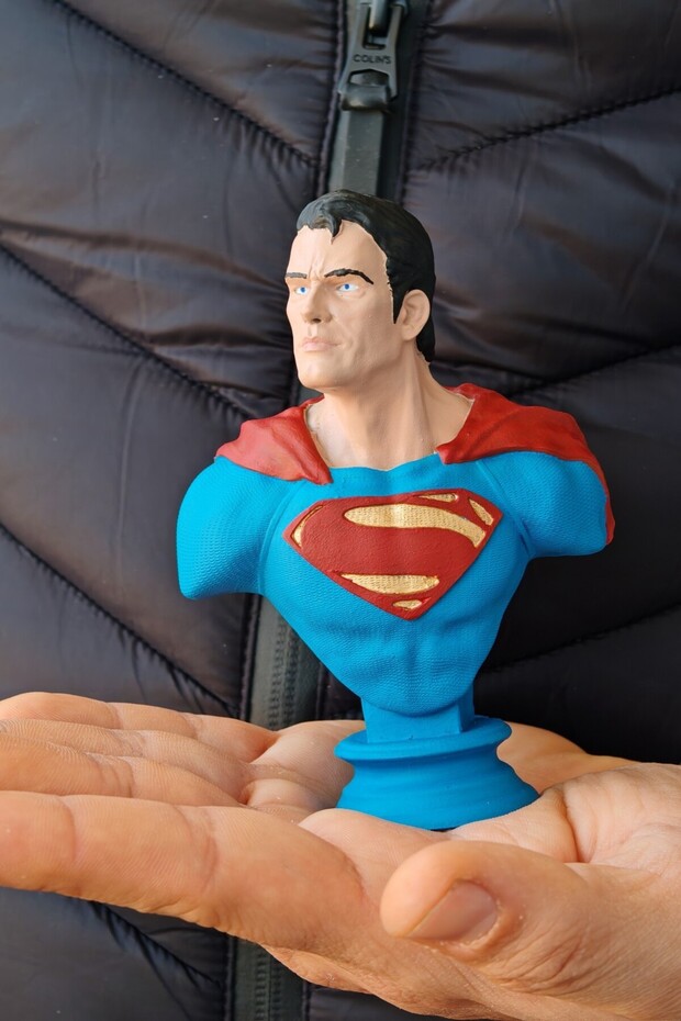 Süpermen Büst Figür - 5