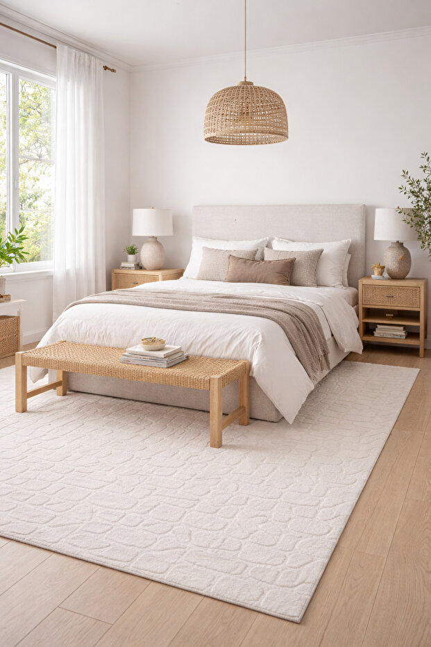 Abstra 3D Jacquard Fur Rug-Lt. Beige-200x300cm
