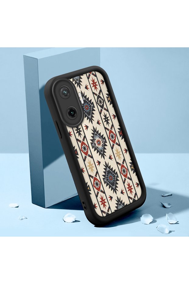 Poco F7 5g Compatible Case Slim Soft Silicone Phone Cover Vintage Pattern
