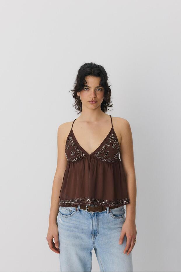 İşlemeli askılı top - 4