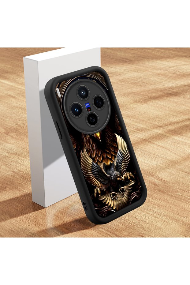 Vivo X300 Compatible Case Slim Soft Silicone Phone Cover Eagle Pattern