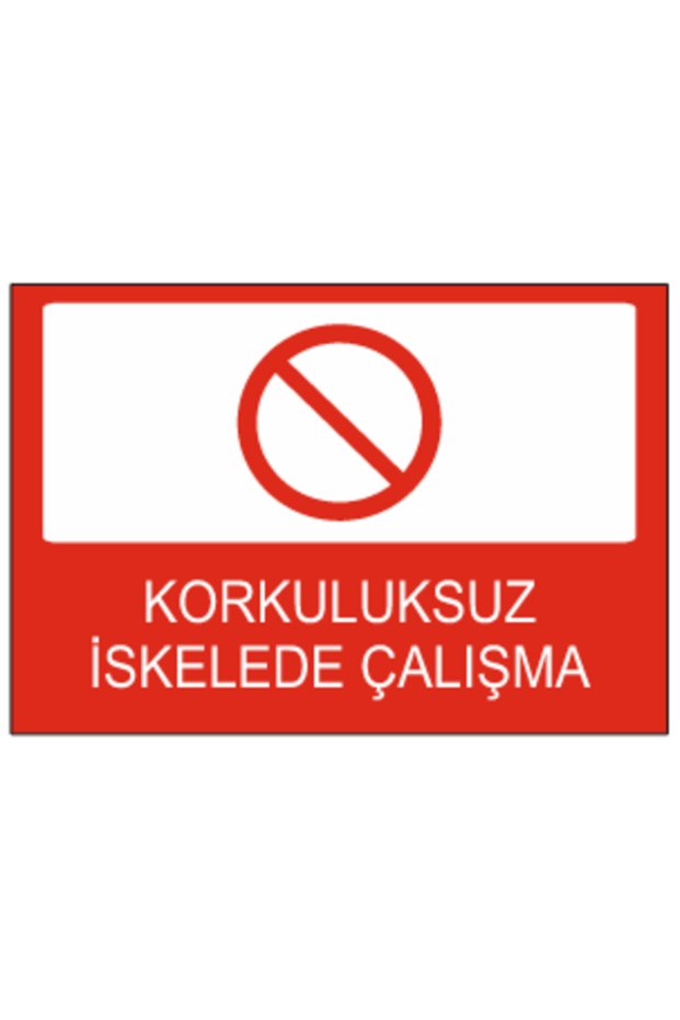 Working on Scales Without a Safety Railing Dekota Print – 3 mm Forex Warning Sign 25 cm × 35cm