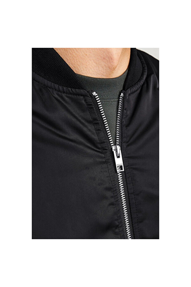 معطف بومبر أسود - أسود - - 2