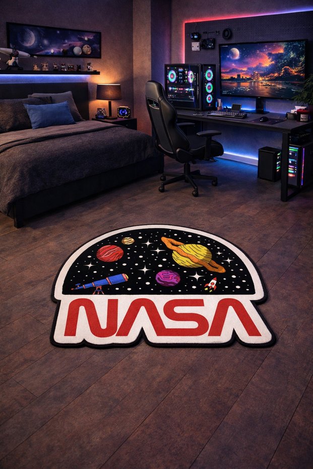 Non-Slip Sole Playstation Xbox Themed Machine Washable Gamer Youth Room Rug 180X180