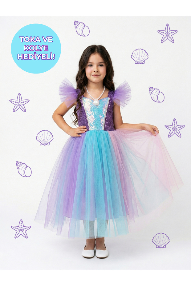 Mermaid Sequin Concept Princess Girl's Dress