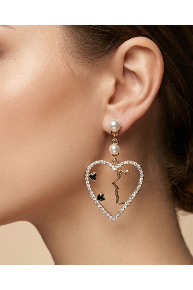 Design Heart Earrings