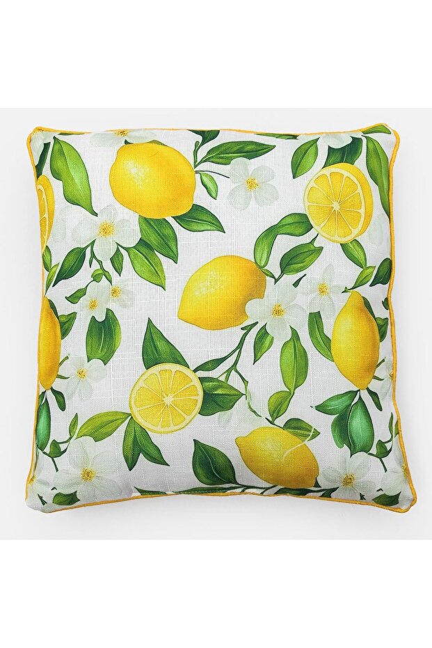 White Pillow with Patterned 45x45cm - 3
