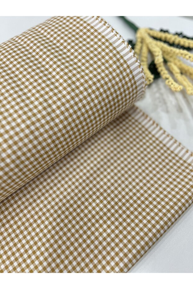 Plaid Pieces of Duck Fabric by the Meter