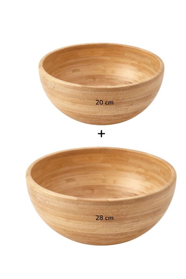Blanda Bamboo Bowl Duru Shop 28 cm - 20 cm Set of 2