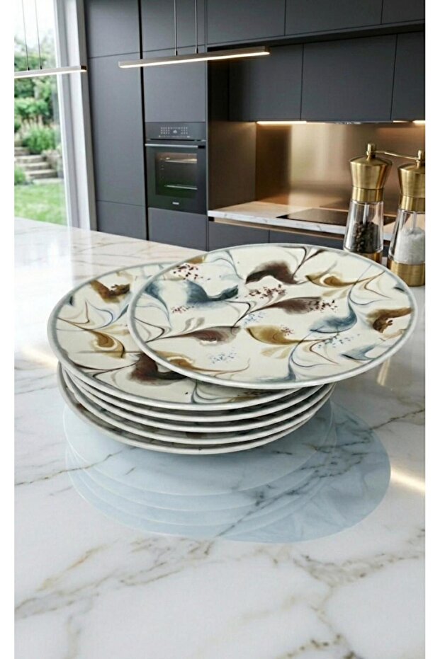Cake Presentation Serving Plate for 6 People Stylish Porcelain Presentation Plate Serving 19 cm