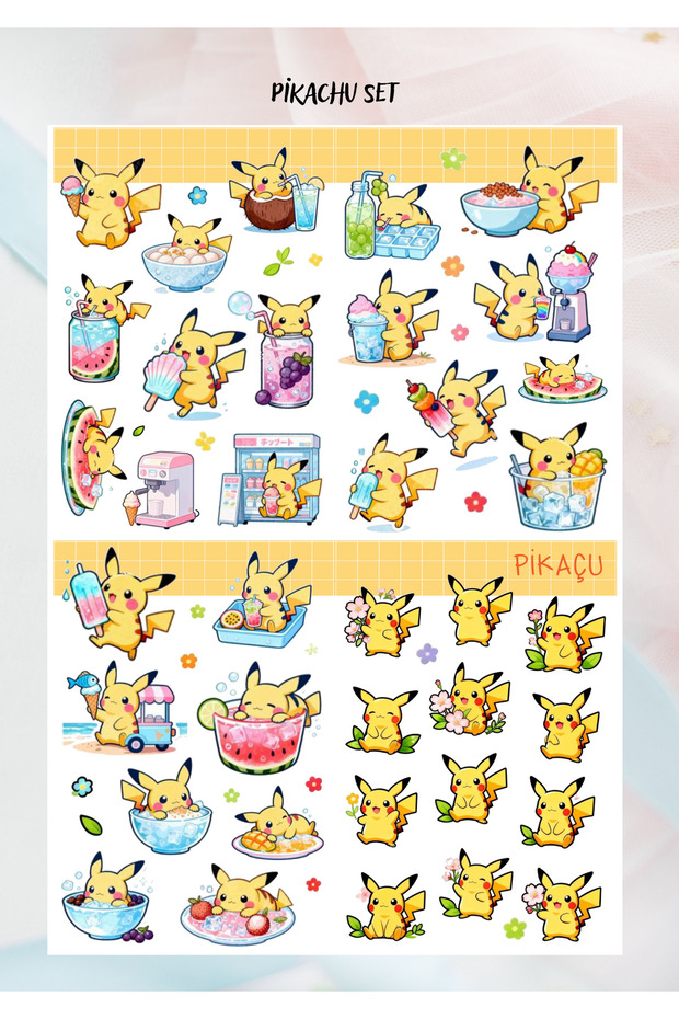مجموعة ملصقات بيكاتشو - 1