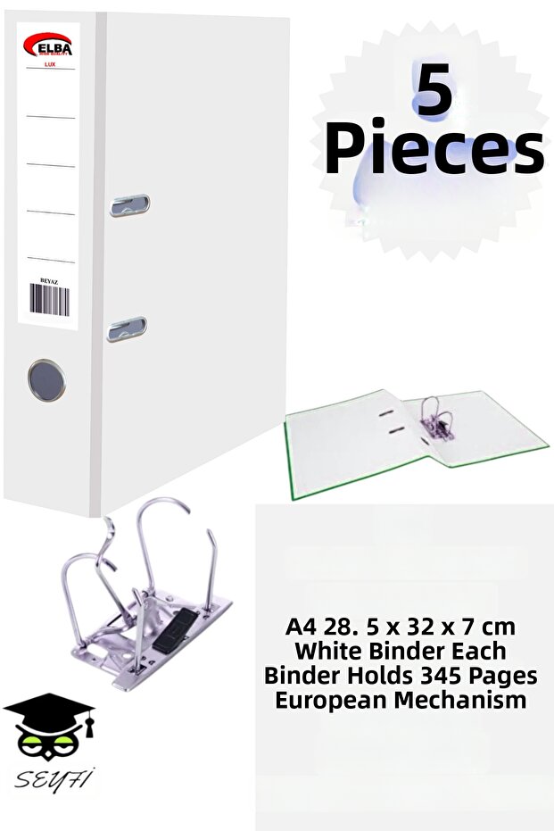 A4 Office Folder Office Document Organizer Folder Double Metal Ring European Mechanism