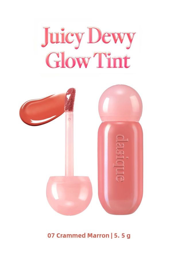 Bright Finish & Light Color Moisturizing Effecttint Juicy Dewy Glow Tint (07 Crammed Marron)