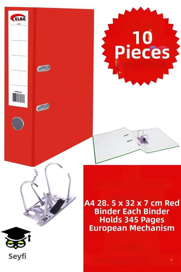 A4 Office Folder Office Document Organizer Folder Double Metal Ring European Mechanism