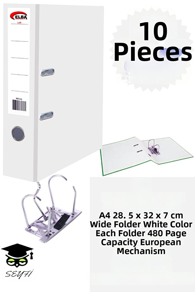 A4 Office Folder Office Document Organizer Folder Double Metal Ring European Mechanism