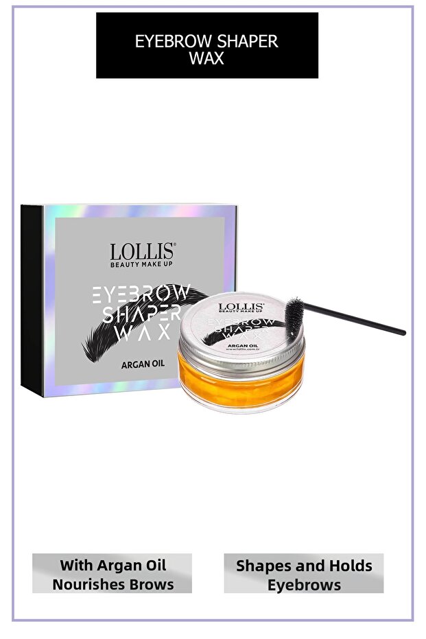 Styling and Fixing Eyebrow Wax Long-Lasting Eyebrow Shaper Wax with Argan Oil