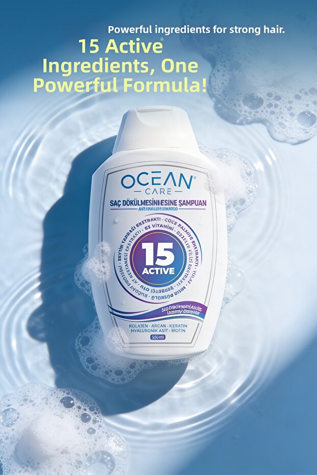 Shampoo 15 Active Strengthening Shampoo Against Hair Loss and Breakage 300 ml