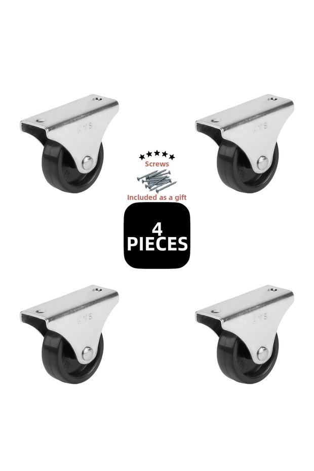 Fixed 38' Table Cabinet Coffee Table Shelf Furniture Caster 4 Pieces