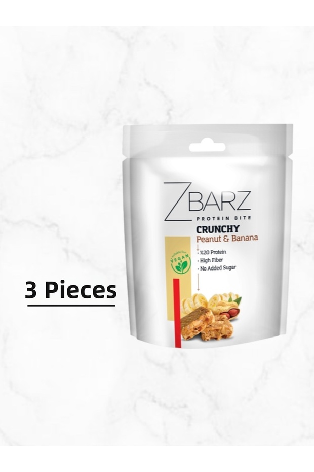 Crunchy Protein Bite Floor Peanut-Banana 90g (3 Pieces)