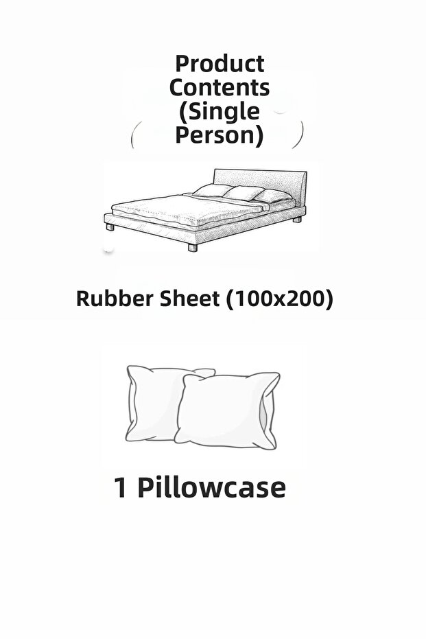 طقم ملاءة سرير مبطنة مرنة واحدة - 2