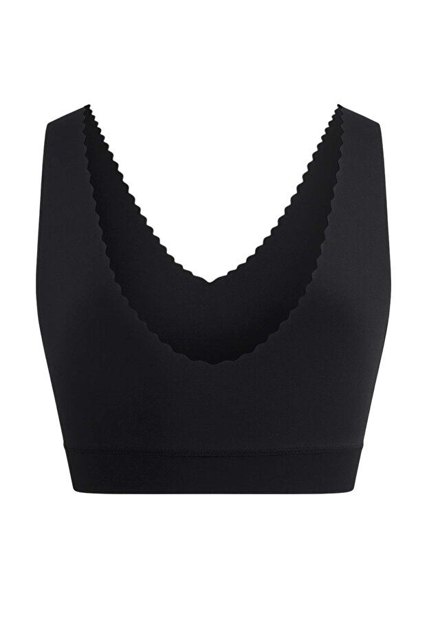 Siyah Dalgıç/Scuba Kapsız Spor Sütyeni THMSS26SS00001 - 7