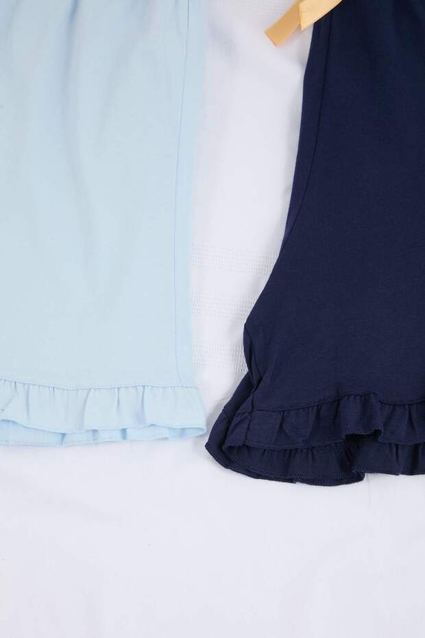 Çok Renkli 2li Paket Büyük Beden Pijama Altı TBBSS26IA00003 - 5