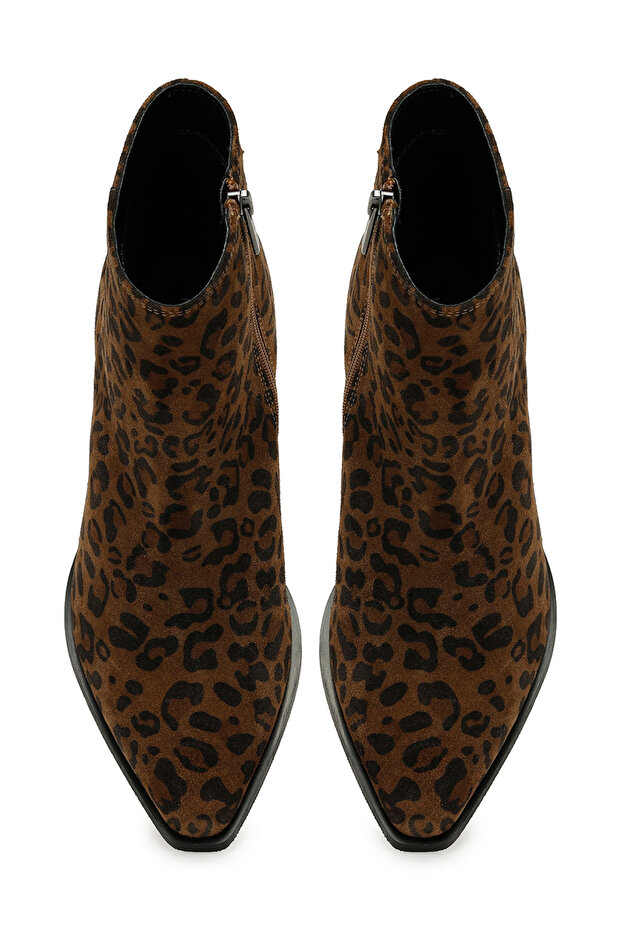VENIZE5 5PR Leopar Kadın Kovboy Bot - 4