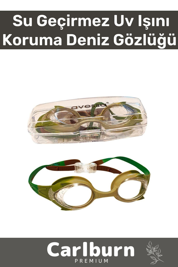 Deluxe Adjustable Strap Waterproof UV Protection Silicone Plastic Anti-fog Kids' Swimming Goggles