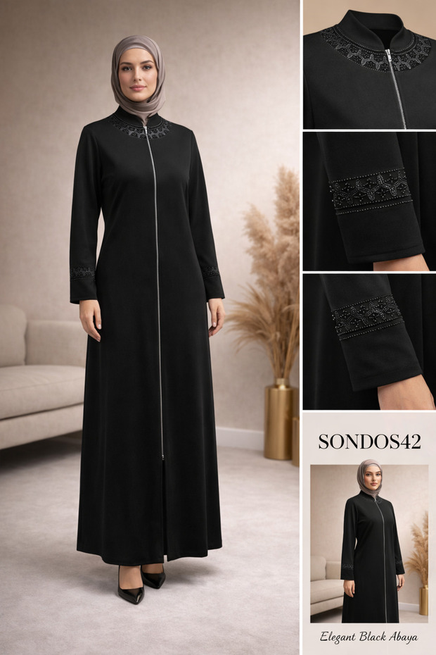 Women's Pınar Large Size Seasonal Black Overcoat