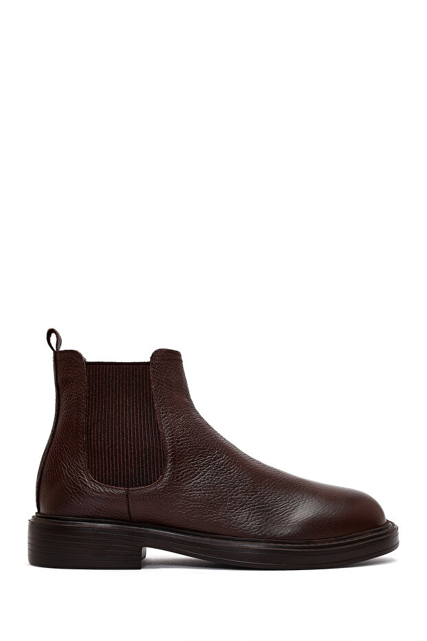 Men's Brown Leather Chelsea Boots 25Wfd6858Ft