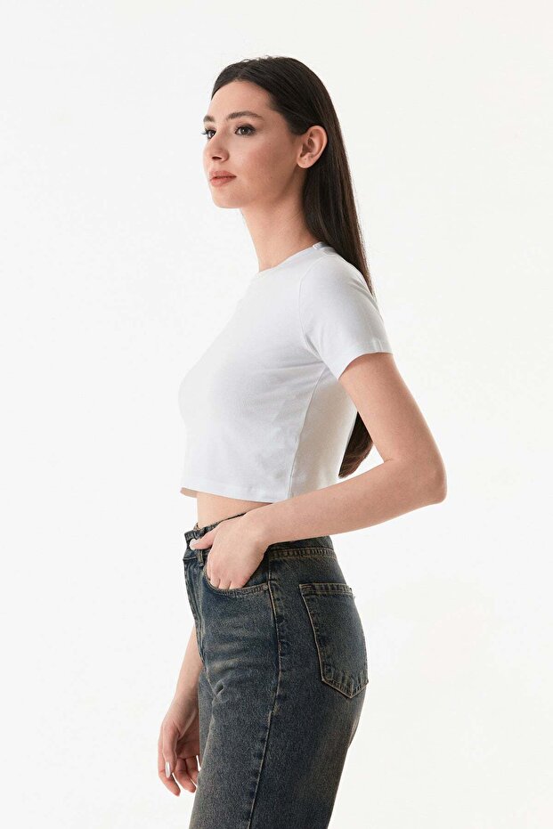 تي شيرت أساسي قصير برقبة دائرية - 6