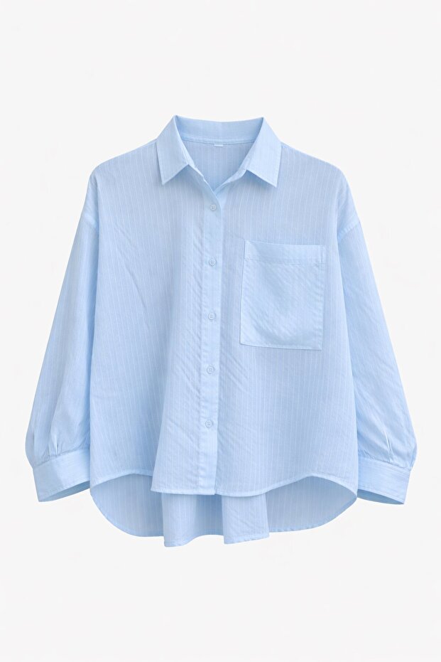 Tek Cepli Transparan Gömlek - 7