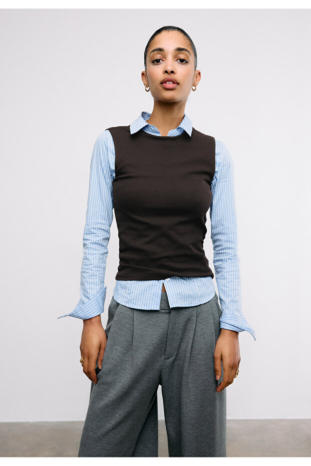 تيشيرت أساسي بدون أكمام - 1