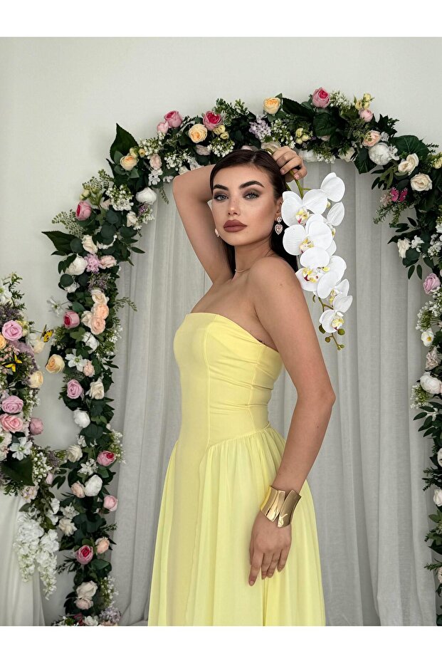 Çiçek Detay Kadın Mini Elbise Eternelle - 2