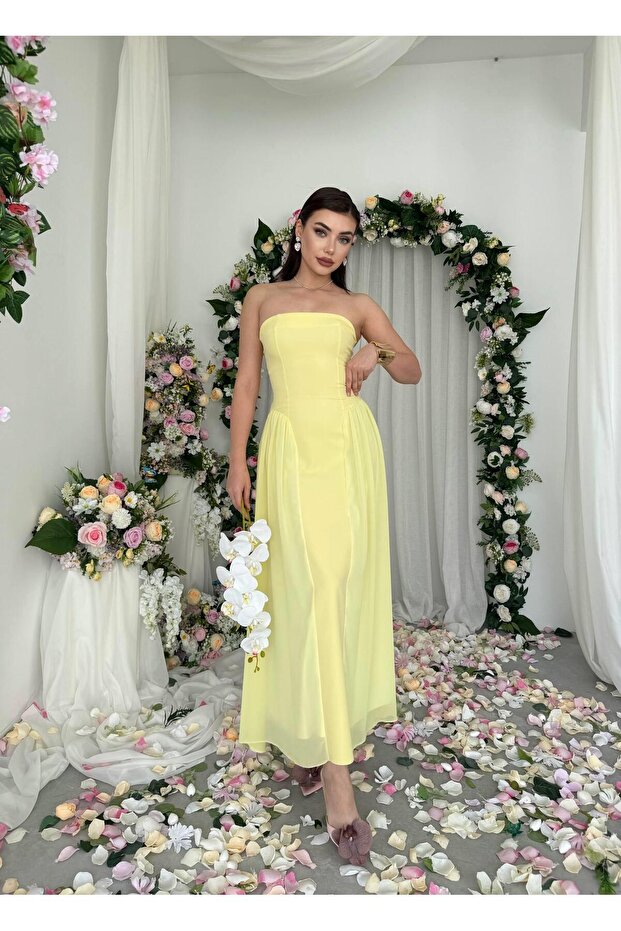 Çiçek Detay Kadın Mini Elbise Eternelle - 6