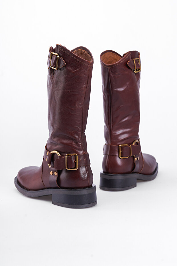 Kadın  Hakiki Deri Bot - 2