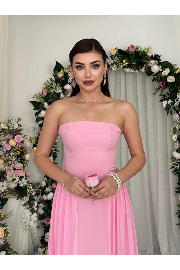 Reny Straplez Elbise - 8