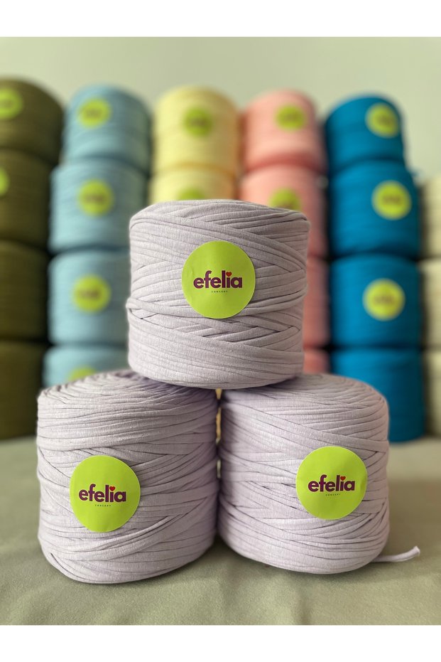 Lila Combed Cotton Yarn Bag Knitting Yarn - (600-650Gr) 1 Piece
